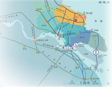 江蘇省如東経済開発区MAP